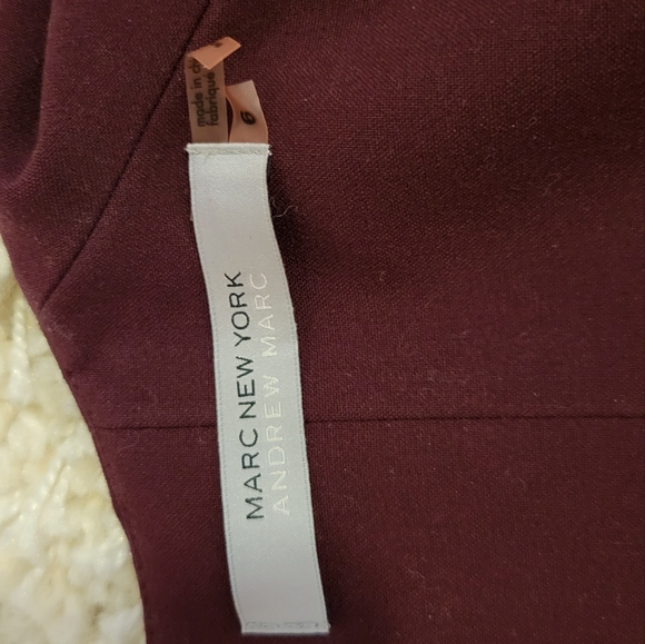 Designer dress, sleeveless, above knee, plum colour, size6 - Picture 3 of 6